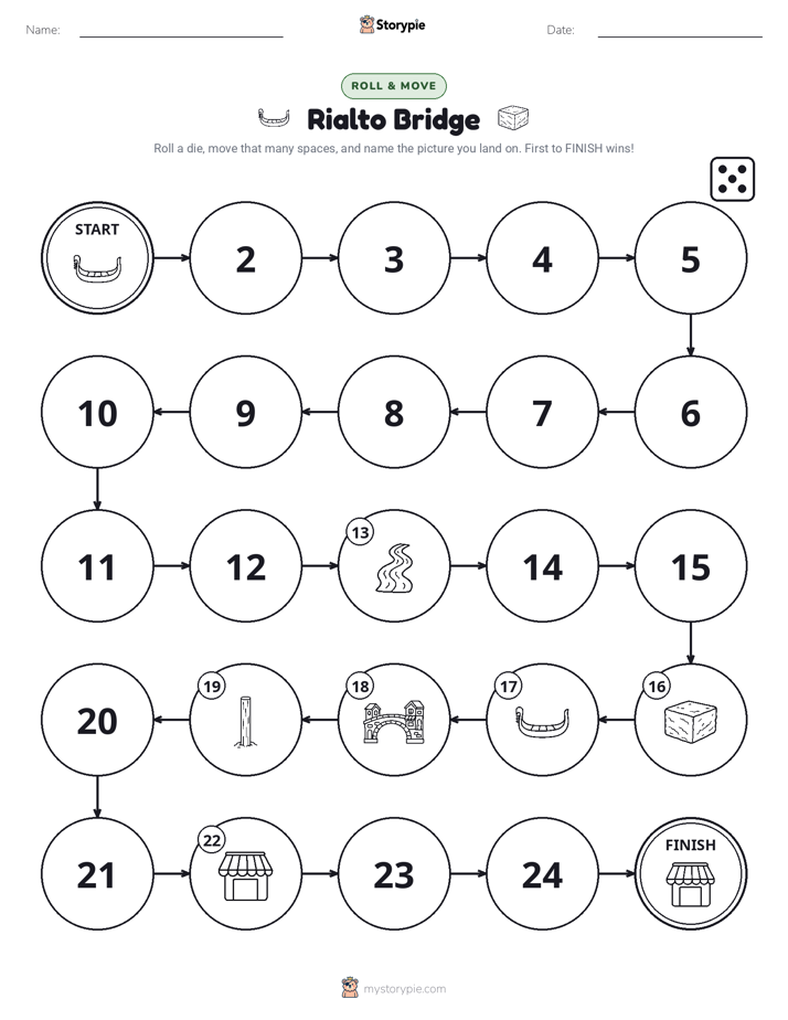 Roll & Move Game