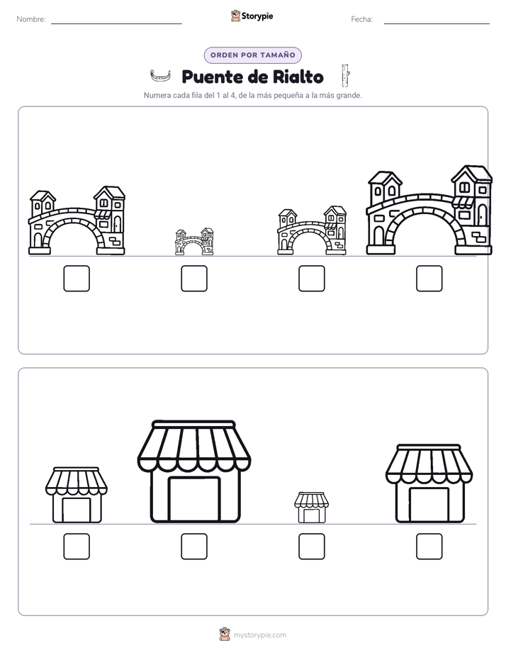 Orden de Tamaños