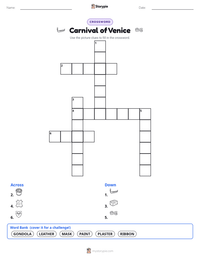 Carnival of Venice printable worksheet preview