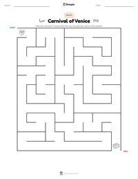 Carnival of Venice printable worksheet preview