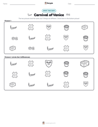 Carnival of Venice printable worksheet preview
