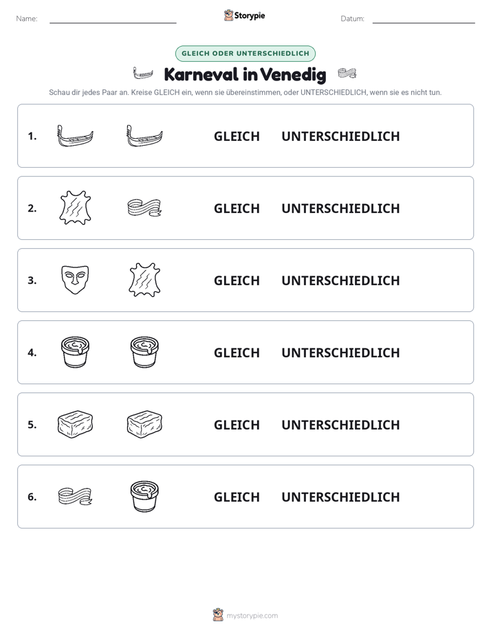 Gleich oder Anders