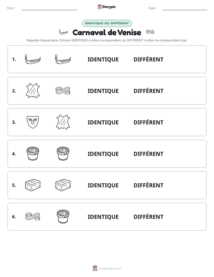 Identique ou Différent