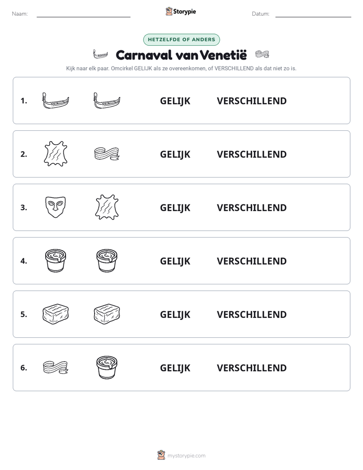 Zelfde of Verschillend