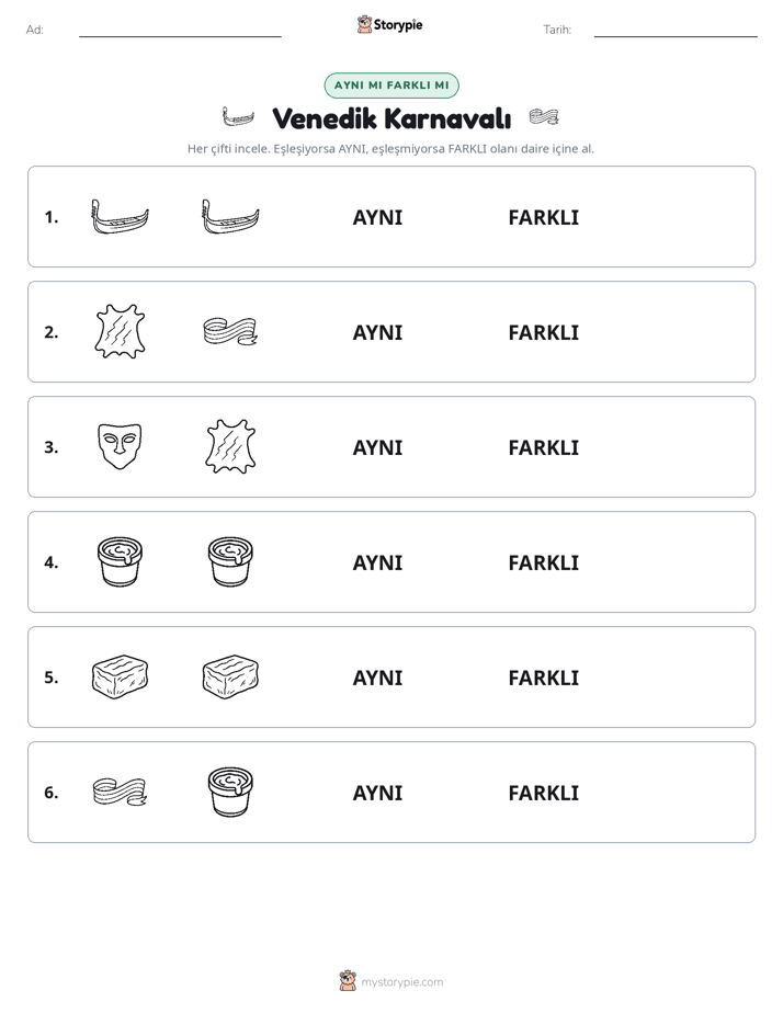 Aynı mı Farklı mı
