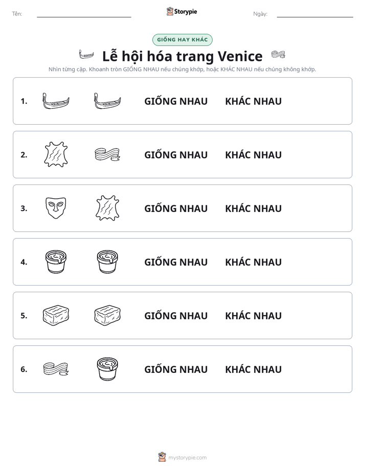 Giống Hay Khác