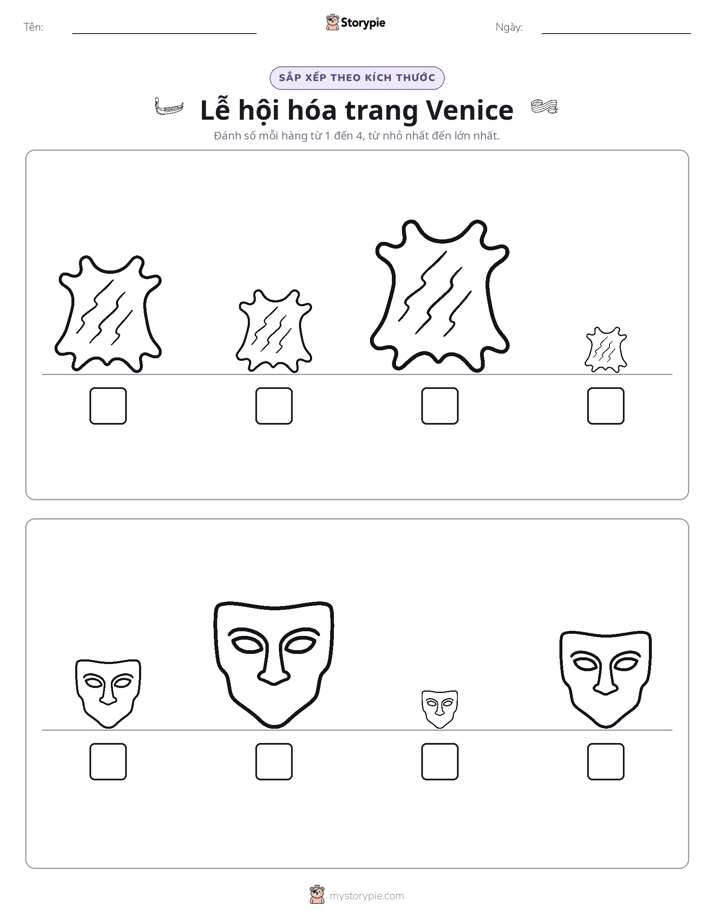 Thứ Tự Kích Thước
