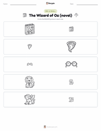 The Wizard of Oz (novel) printable worksheet preview