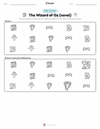 The Wizard of Oz (novel) printable worksheet preview