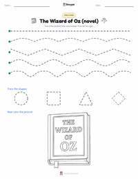 The Wizard of Oz (novel) printable worksheet preview
