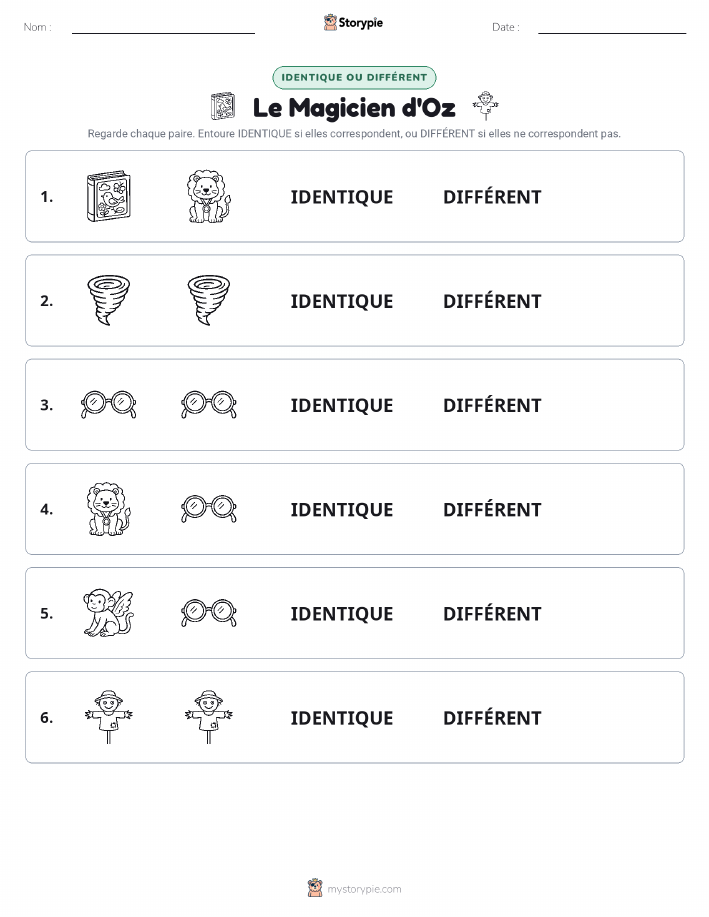 Identique ou Différent