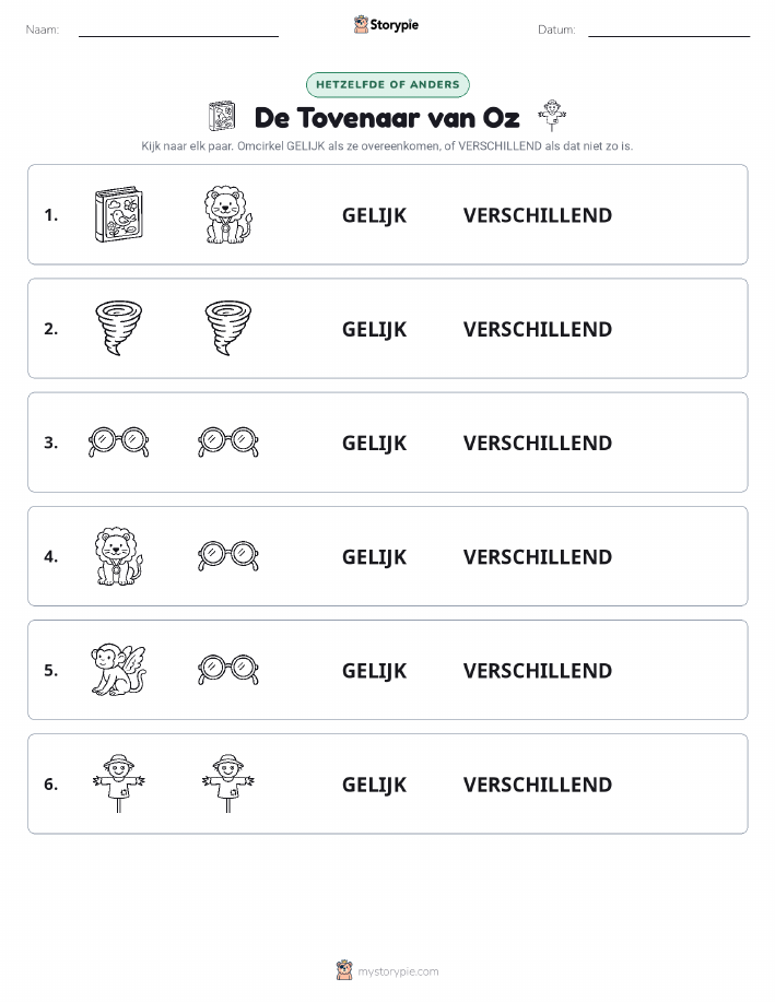 Zelfde of Verschillend
