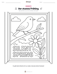 Der stumme Frühling druckbare Arbeitsblatt Vorschau