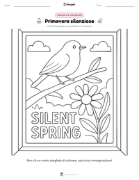 Anteprima della scheda stampabile di Primavera silenziosa