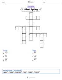 Silent Spring printable worksheet preview