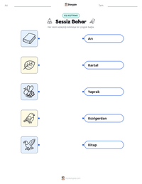 Sessiz Bahar yazdırılabilir çalışma sayfası önizlemesi