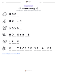 Silent Spring printable worksheet preview