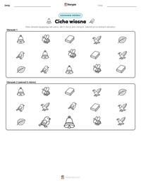 Podgląd drukowalnego arkusza ćwiczeń Cicha wiosna