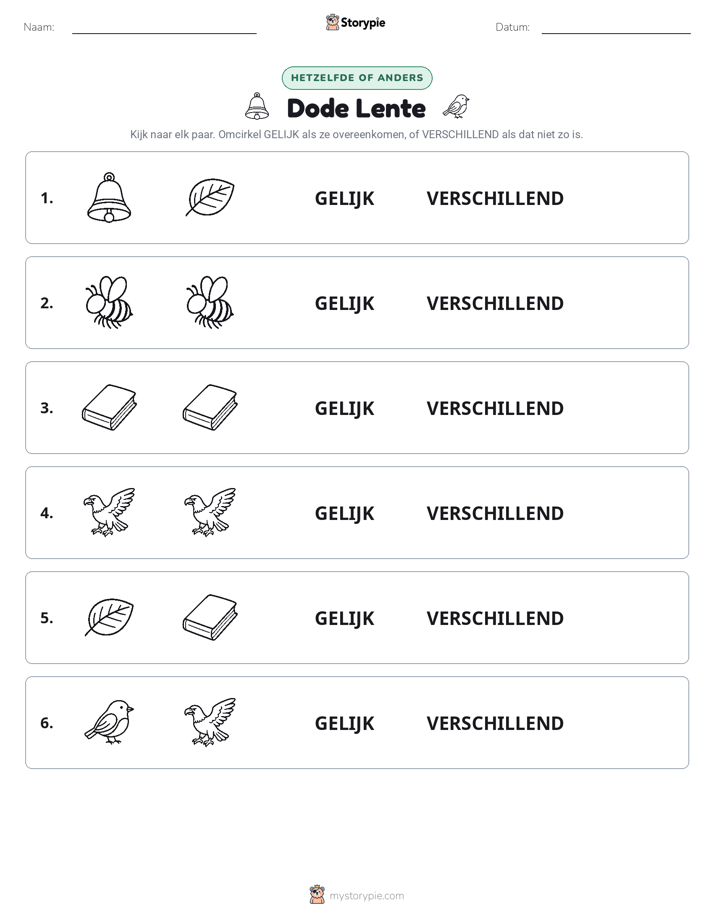 Zelfde of Verschillend