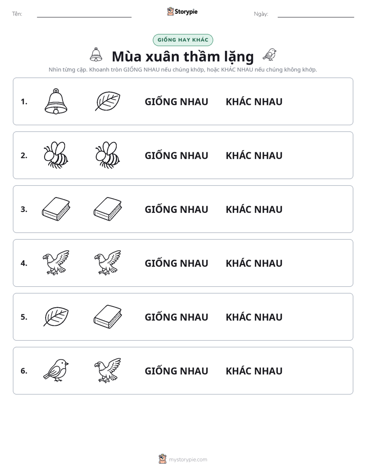 Giống Hay Khác