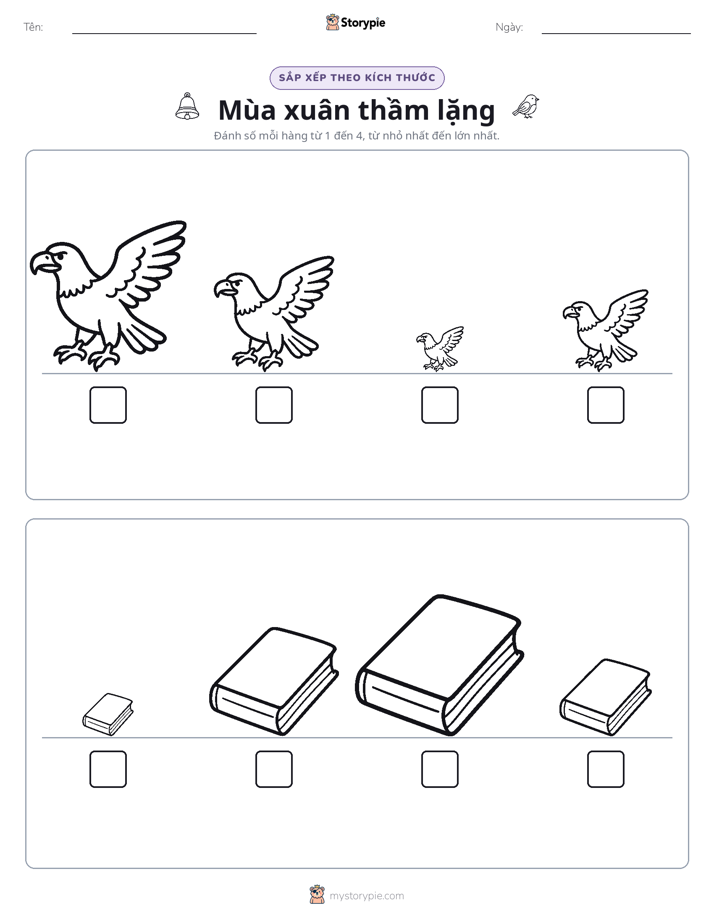 Thứ Tự Kích Thước