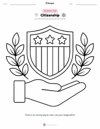 Citizenship printable worksheet preview