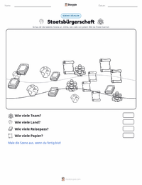 Staatsbürgerschaft druckbare Arbeitsblatt Vorschau
