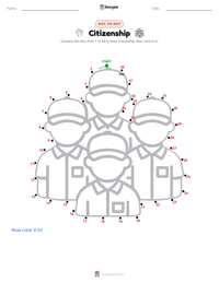 Citizenship printable worksheet preview