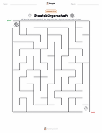 Staatsbürgerschaft druckbare Arbeitsblatt Vorschau