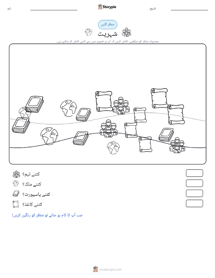 گنتی کا منظر