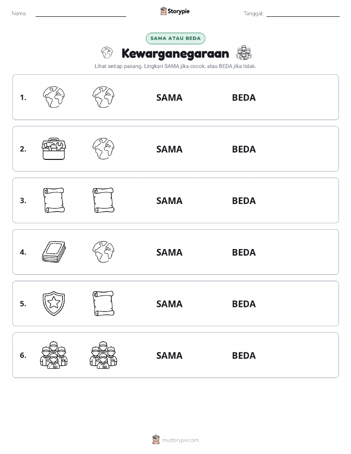 Sama atau Berbeda