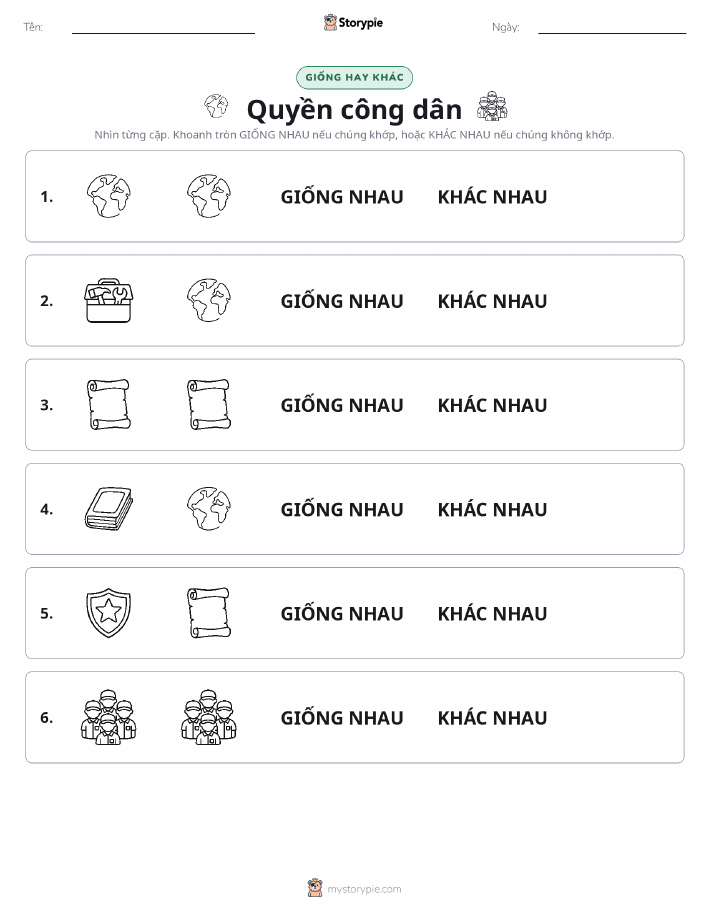Giống Hay Khác