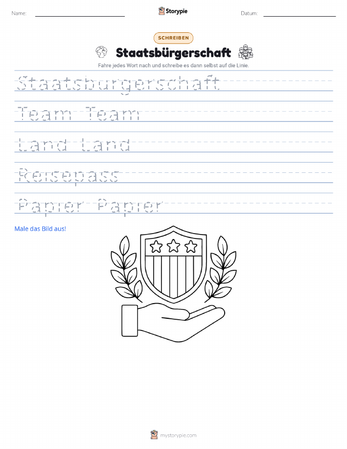 Schreibübung
