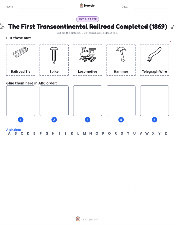 Cut & Paste Alphabet