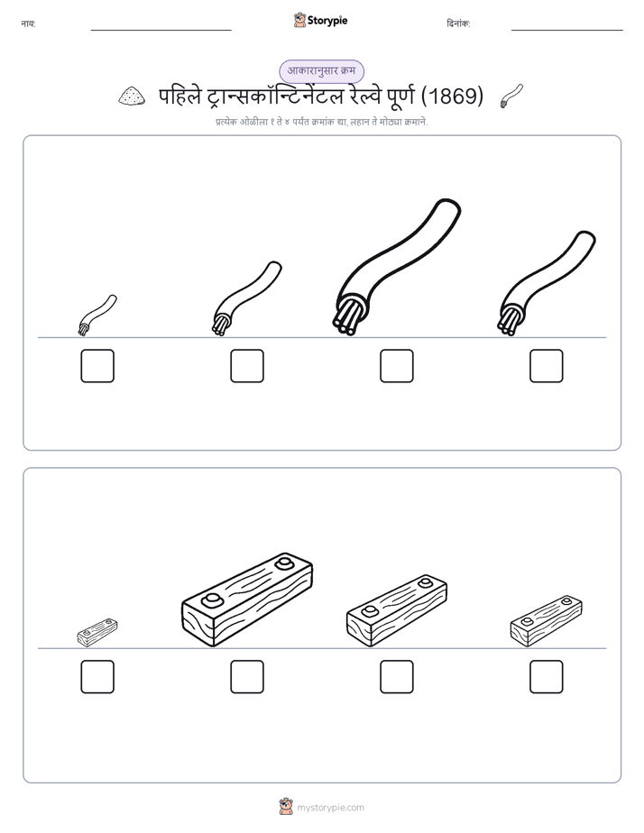 आकार क्रम