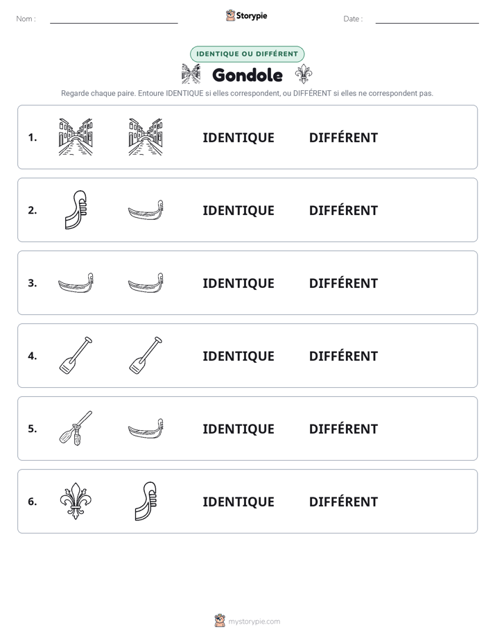 Identique ou Différent