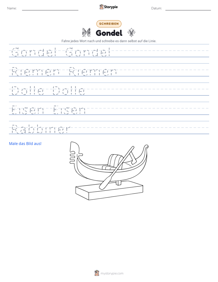 Schreibübung