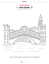 Anteprima della scheda stampabile di Gran Canale
