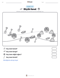 Büyük Kanal yazdırılabilir çalışma sayfası önizlemesi