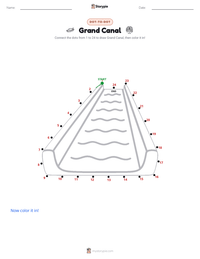 Grand Canal printable worksheet preview