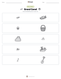 Grand Canal printable worksheet preview