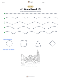 Grand Canal printable worksheet preview