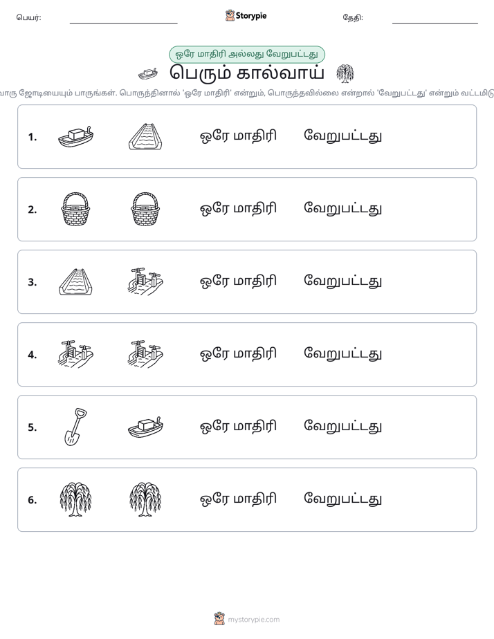 அதே அல்லது மாறுபட்டது