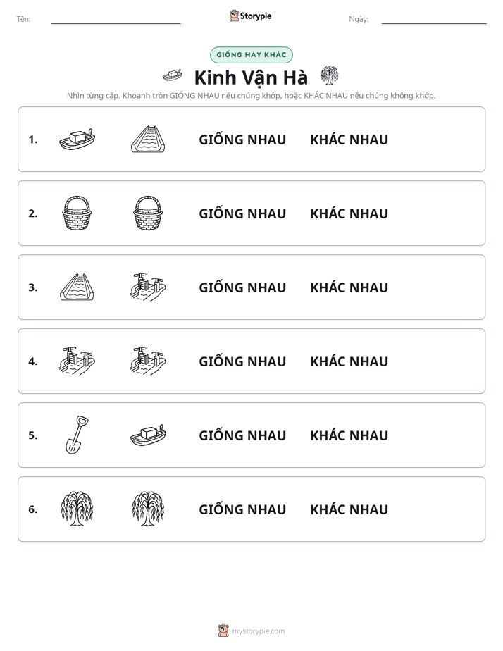 Giống Hay Khác