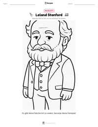 Leland Stanford druckbare Arbeitsblatt Vorschau