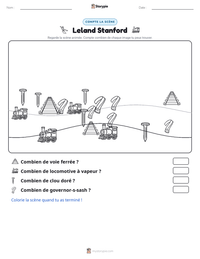 Aperçu de la feuille de travail imprimable Leland Stanford