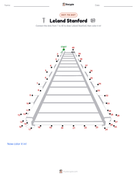 Leland Stanford printable worksheet preview