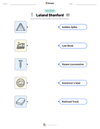 Leland Stanford printable worksheet preview
