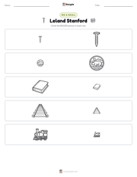 Leland Stanford printable worksheet preview