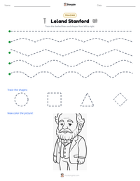 Leland Stanford printable worksheet preview